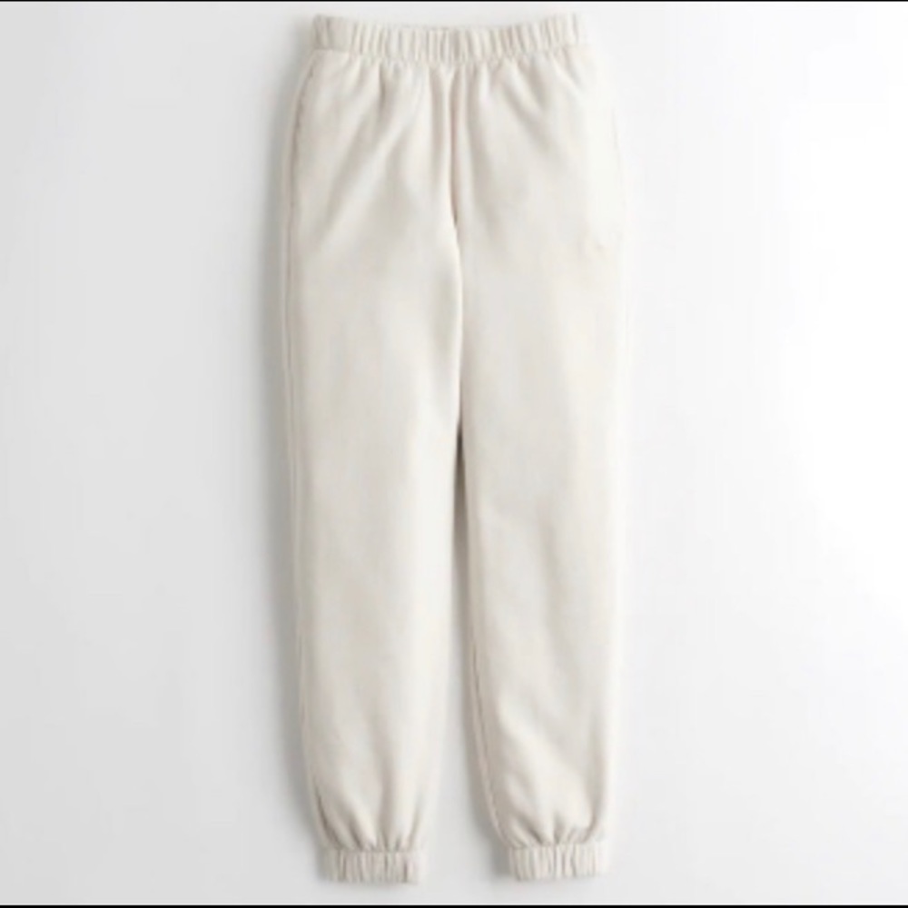 Hollister Cream Dad Joggers - Picture 1 of 5